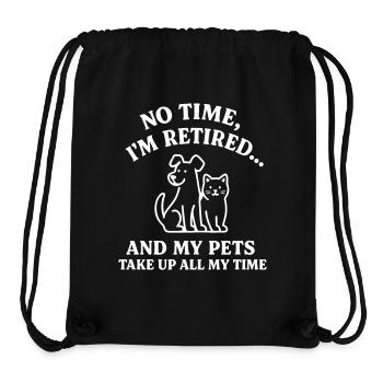 Retired & pet lover - Stanley/Stella Recycled Gym Bag - black - Front