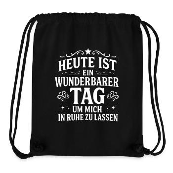 Lass Mich In Ruhe Geh Mir Nicht Auf Die Nerven - Stanley/Stella recycelter Gym Bag - Schwarz - Vorne
