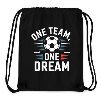 ONE TEAM ONE DREAM - Stanley/Stella recycelter Gym Bag - Schwarz - Vorne