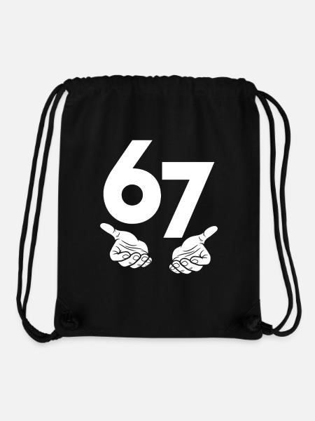 6 7 - Stanley/Stella recycelter Gym Bag - Schwarz