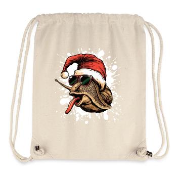 Snail Christmas Funny - Stanley/Stella Recycled Gym Bag - natural - Front