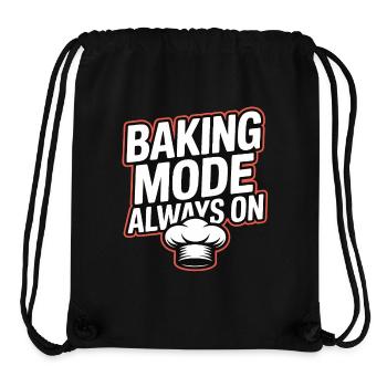 Baking Mode Always On - Stanley/Stella recycelter Gym Bag - Schwarz - Vorne
