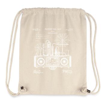 Circuit Boombox Retro Blueprint - Sac à cordon recyclé Stanley/Stella - blanc naturel - Devant