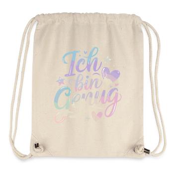  Ich Bin Genug Pastell Selflove Selbstliebe - Stanley/Stella recycelter Gym Bag - Naturweiß - Vorne