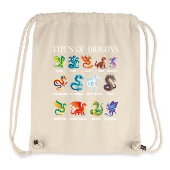 Arten von Dragons Lover Fantasy - Stanley/Stella recycelter Gym Bag - Naturweiß - Vorne