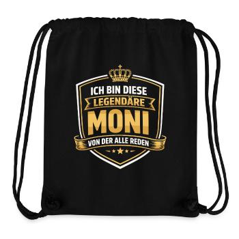 Monika Name Legendary Woman Gift Idea Funny - Stanley/Stella Recycled Gym Bag - black - Front
