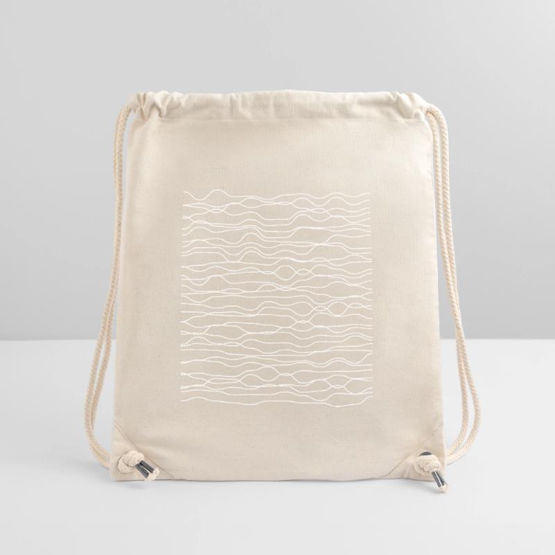 Wavy Line Echoes Pattern Stanley/Stella Recycled Gym Bag