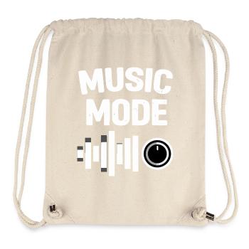 Mode musique sur égaliseur - Sac à cordon recyclé Stanley/Stella - blanc naturel - Devant