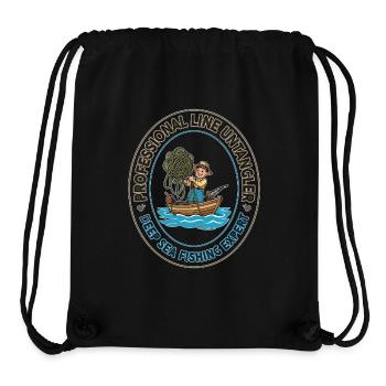 Tiefseelinien-Entangler-Fleck - Stanley/Stella recycelter Gym Bag - Schwarz - Vorne