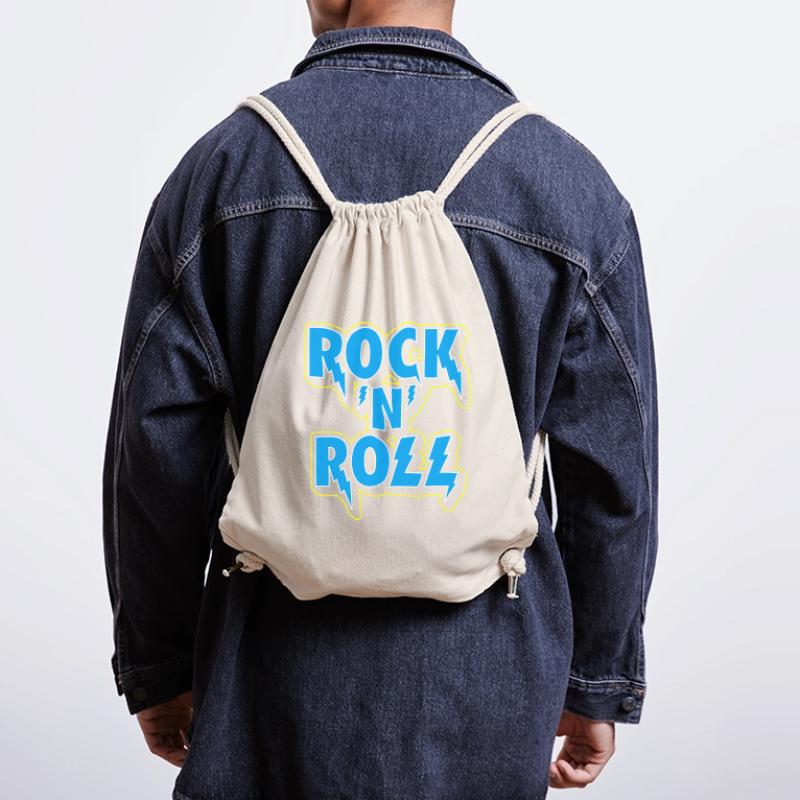 Rock 'N' Roll Typographic 3D Logo Stanley/Stella Recycled Gym Bag