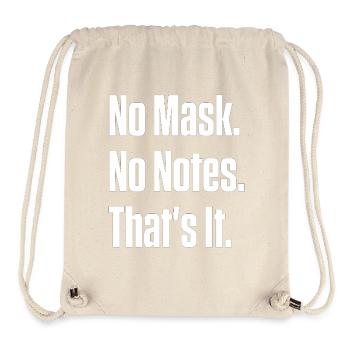 No Mask No Notes Neurodivergent Pride - Stanley/Stella Recycled Gym Bag - natural - Front