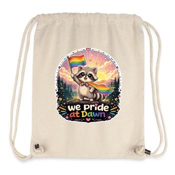 Raccoon Pride Dawn - Stanley/Stella Recycled Gym Bag - natural - Front