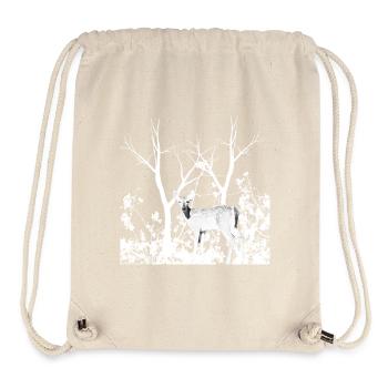 Biche Gracieuse Forêt Sauvage - Sac à cordon recyclé Stanley/Stella - blanc naturel - Devant