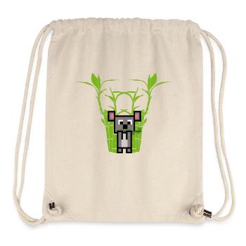 Koala eats Bamboo - Stanley/Stella Recycled Gym Bag - natural - Front