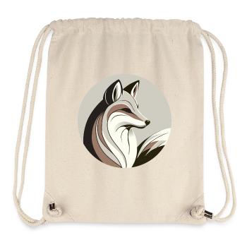 Fuchs im Kreis - Stanley/Stella recycelter Gym Bag - Naturweiß - Vorne