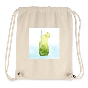 Refreshing Lime Cocktail Art - Stanley/Stella Recycled Gym Bag - natural - Front