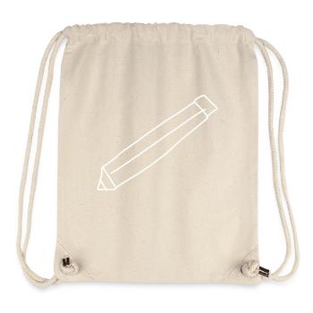 Stift Symbol zeichnen - Stanley/Stella recycelter Gym Bag - Naturweiß - Vorne