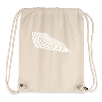 Geometric points on curved horizon surface - Stanley/Stella Recycled Gym Bag - natural - Front