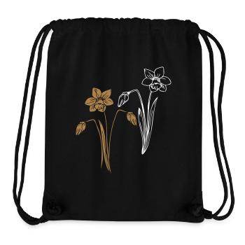 Daffodils - Stanley/Stella Recycled Gym Bag - black - Front