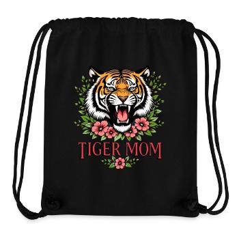 MAMA Shirt: Tiger Mom, cooles Geschenk Mutter - Stanley/Stella recycelter Gym Bag - Schwarz - Vorne