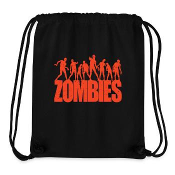 Scary Walking Zombies Horror Halloween Costume - Stanley/Stella Recycled Gym Bag - black - Front