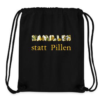 kamillen statt pillen - Stanley/Stella recycelter Gym Bag - Schwarz - Vorne