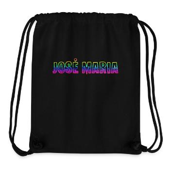 josé maria rs regenbogen - Stanley/Stella recycelter Gym Bag - Schwarz - Vorne