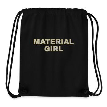 Material Girl Luxus Bling Bling - Stanley/Stella recycelter Gym Bag - Schwarz - Vorne
