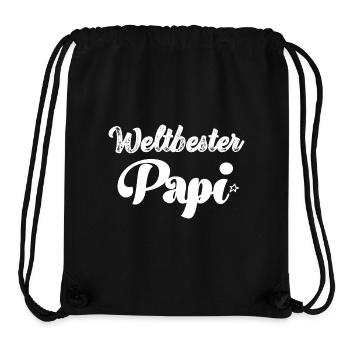 Weltbester Papi Papa Saurus Papi Schweiz - Stanley/Stella recycelter Gym Bag - Schwarz - Vorne