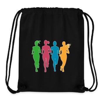 Joggers in action - Stanley/Stella Recycled Gym Bag - black - Front