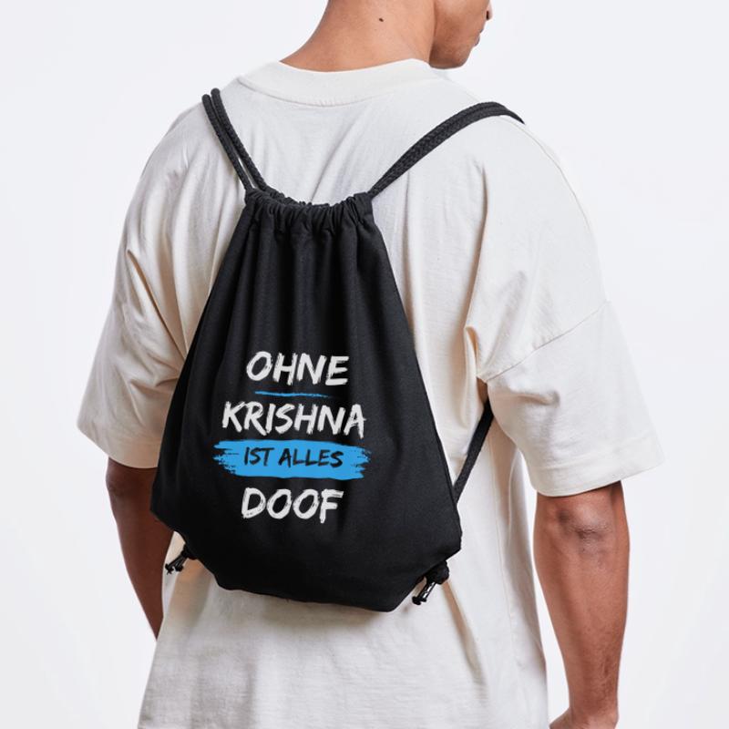 Without Krishna, everything is stupid Stanley/Stella Recycled Gym Bag