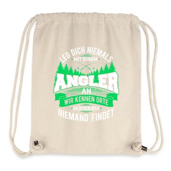Angler kennen Orte Angeln - Stanley/Stella recycelter Gym Bag - Naturweiß - Vorne