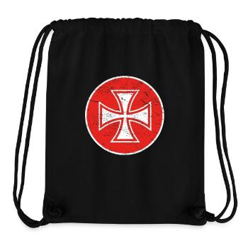 Geschenk iron cross eisernes kreuz biker rocker bi - Stanley/Stella recycelter Gym Bag - Schwarz - Vorne