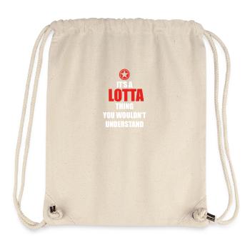Geschenk it s a thing birthday understand LOTTA - Stanley/Stella recycelter Gym Bag - Naturweiß - Vorne