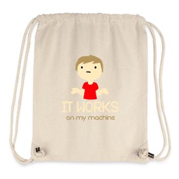 Es funktioniert auf meiner Maschine! - Geschenk - Stanley/Stella recycelter Gym Bag - Naturweiß - Vorne