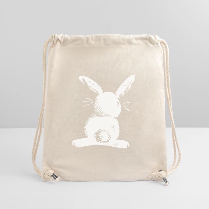 White long eared hare comic Stanley/Stella Recycled Gym Bag