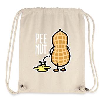 Lustig PEE-NUT  Nuss Erdnuss pinkeln Wortspiel - Stanley/Stella recycelter Gym Bag - Naturweiß - Vorne
