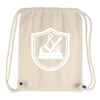 Tischler Schreinner Zunftzeichen Wappen Schild - Stanley/Stella recycelter Gym Bag - Naturweiß - Vorne