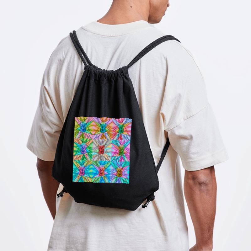 Vibrant Can and Abstract Light Pattern Stanley/Stella Recycled Gym Bag