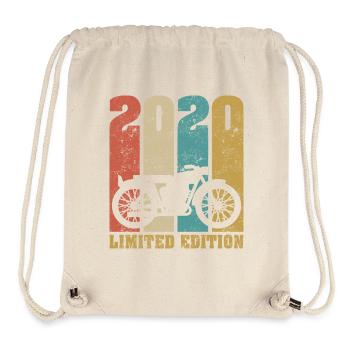 Vintage Motorrad 2020 Retro Geburtstagsgeschenk - Stanley/Stella recycelter Gym Bag - Naturweiß - Vorne