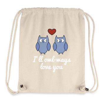 I'll owl-ways love you - Stanley/Stella recycelter Gym Bag - Naturweiß - Vorne