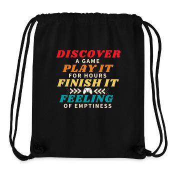 Entdecken Sie ein Spiel und beenden Sie es - Stanley/Stella recycelter Gym Bag - Schwarz - Vorne