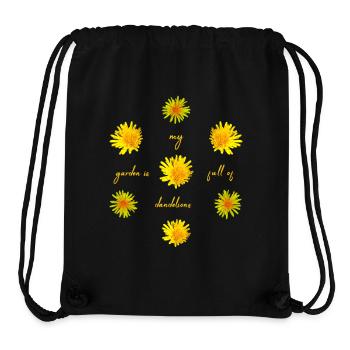 dandelions garden - Stanley/Stella recycelter Gym Bag - Schwarz - Vorne