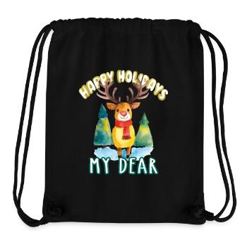 Happy Holidays my Dear - Stanley/Stella Recycled Gym Bag - black - Front