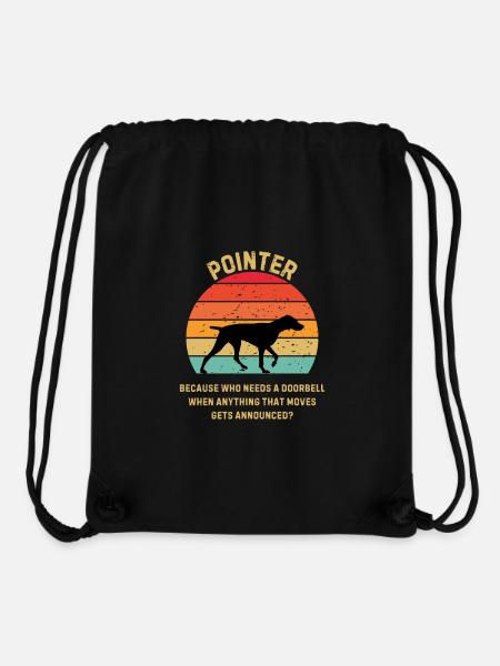 Pointer Retro Sunset - Stanley/Stella Recycled Gym Bag - black