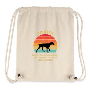 Pointer Retro Sunset - Stanley/Stella Recycled Gym Bag - natural - Front