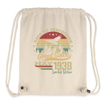 86 Jahre alt Vollendet gealtert geboren im Mai 1938 - Stanley/Stella recycelter Gym Bag - Naturweiß - Vorne