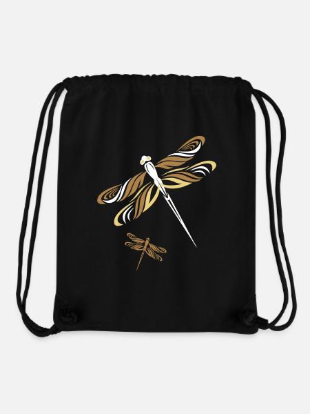 Libelle - Stanley/Stella recycelter Gym Bag - Schwarz