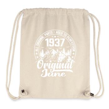 June 1937 Original: 87 Years Birthday Gift - Stanley/Stella Recycled Gym Bag - natural - Front