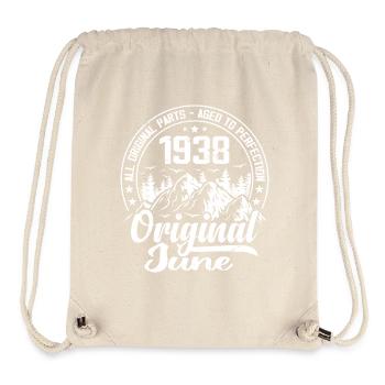 Juni 1938 Original: 86 Jahre altes Geburtstagsgeschenk - Stanley/Stella recycelter Gym Bag - Naturweiß - Vorne